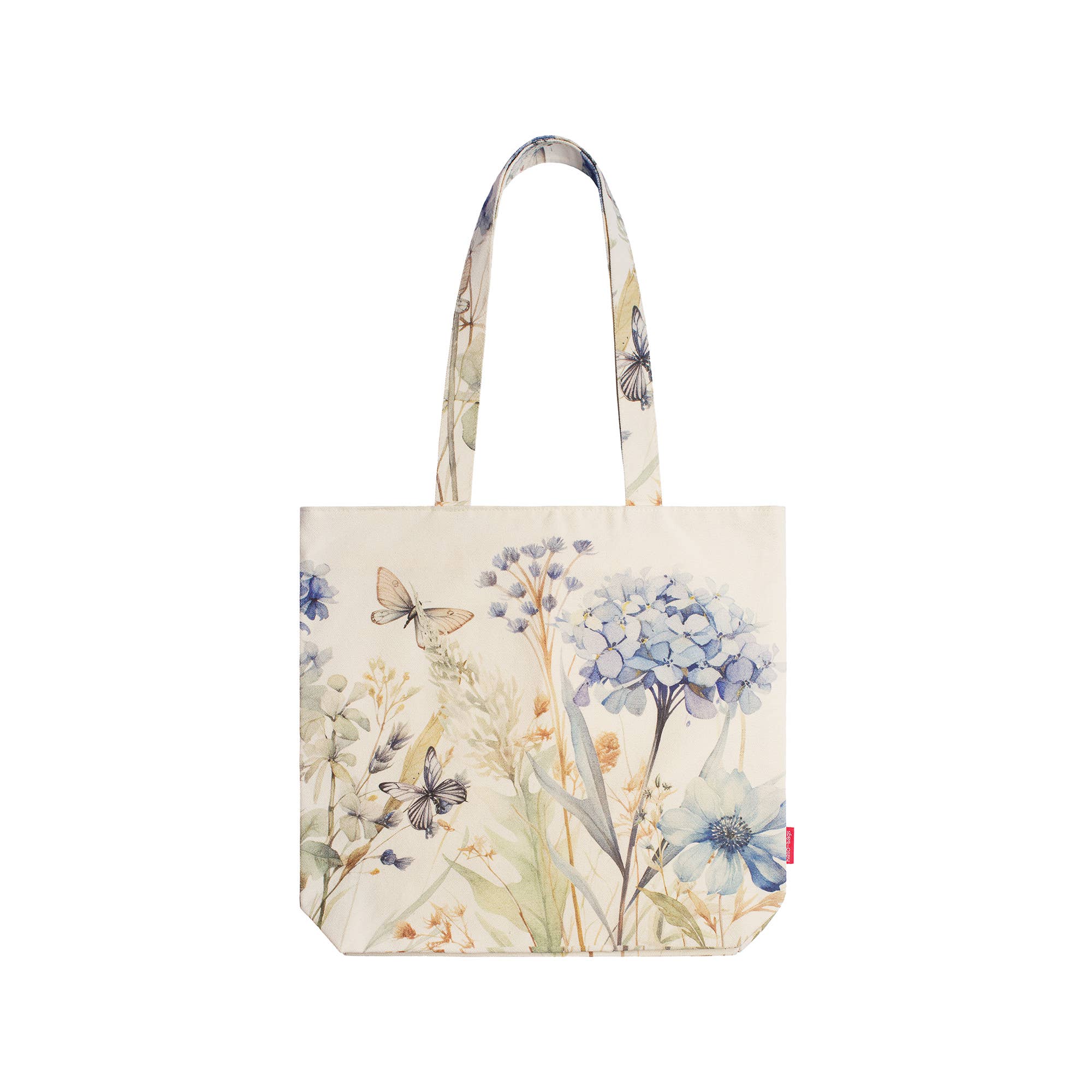 Borsa di tela con design floreale. Dimensioni: 39 x 36 x 8,5