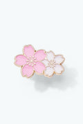 Spilla in Resina Rosa «Fiori» 2,5 cm