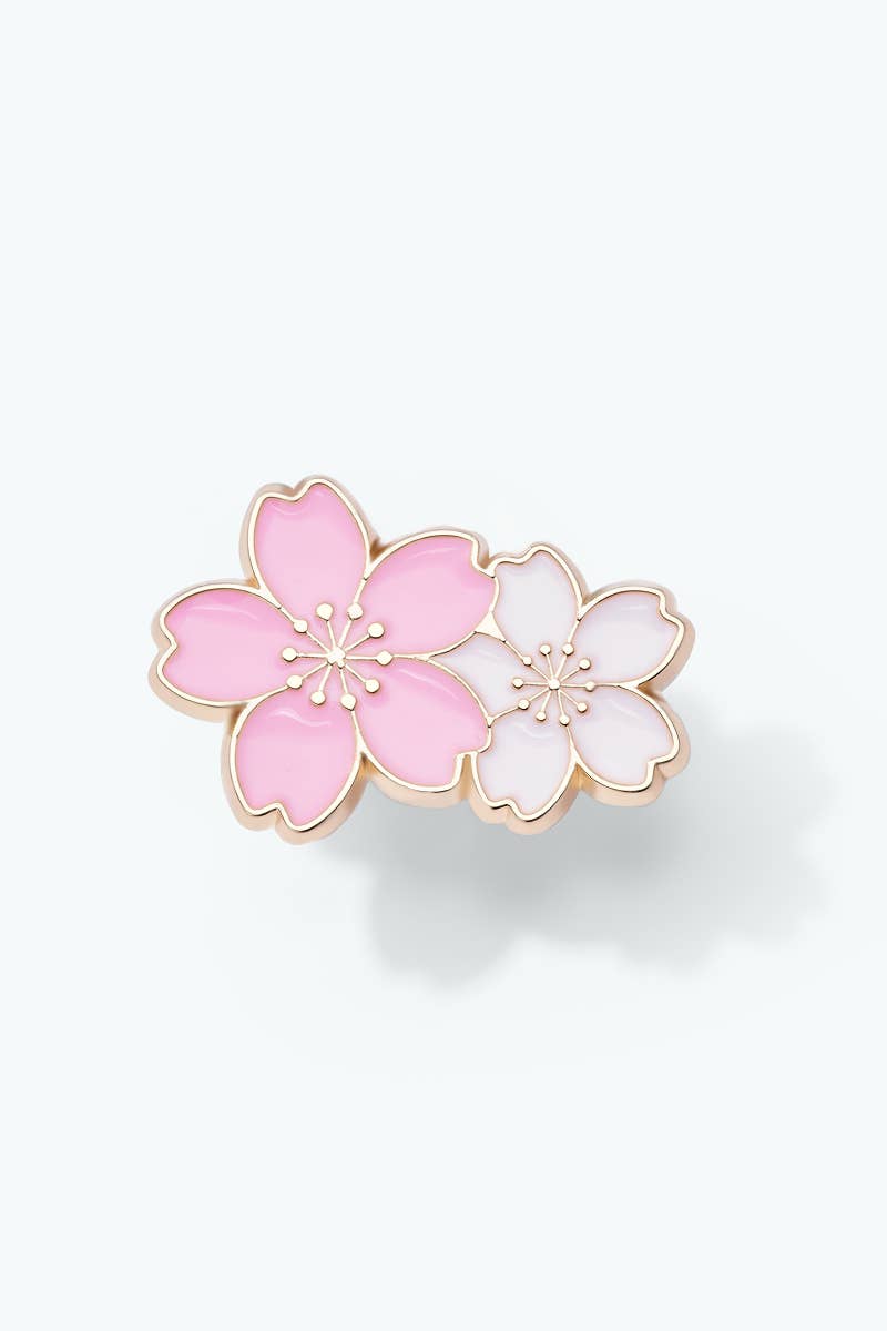 Spilla in resina Fiori 2,5 cm BHY115XC: Rosa / Metallo