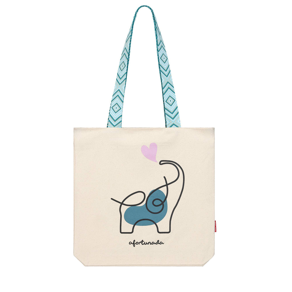 BORSA TOTE (BORSA DI TELA) «FORTUNATA»: Blank