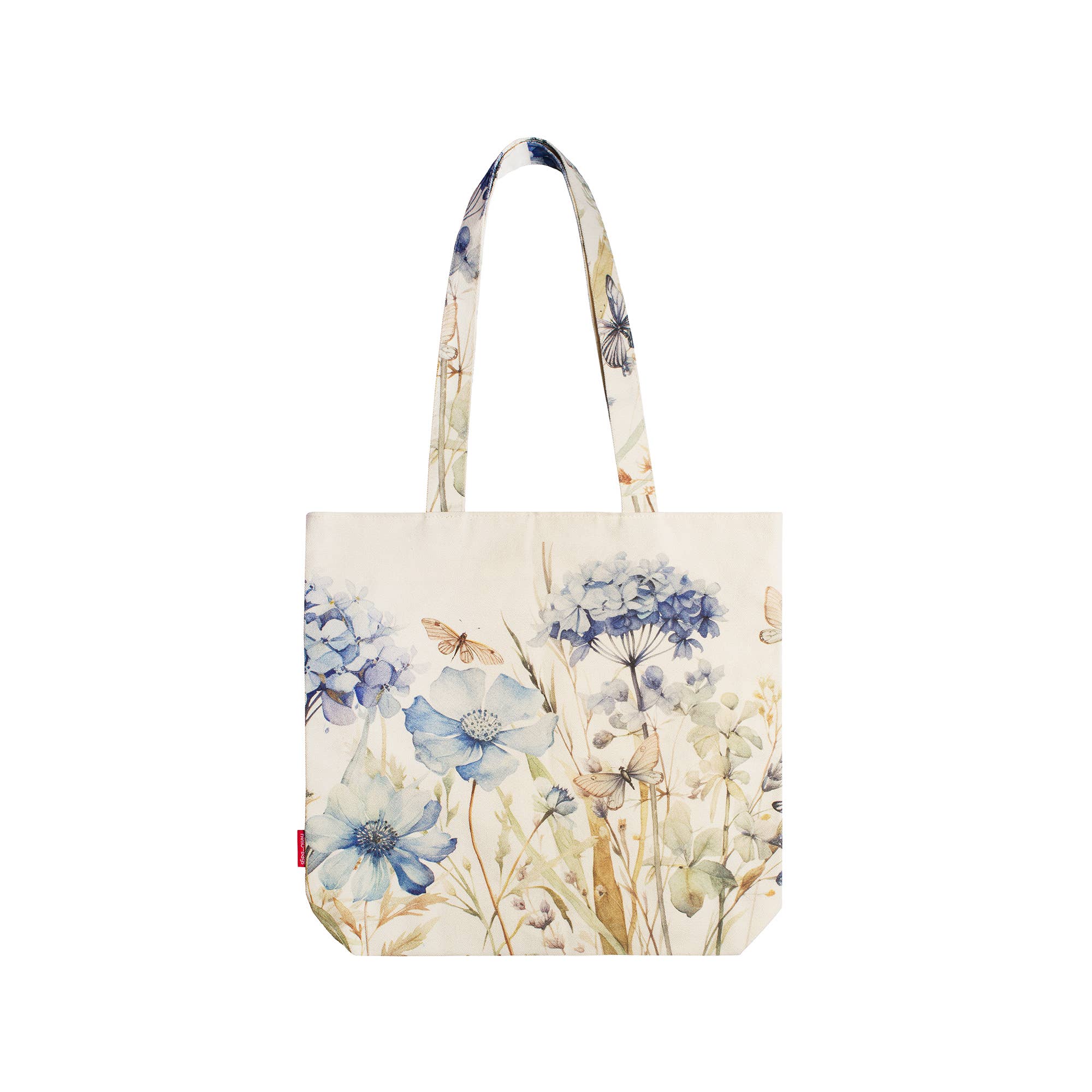 Borsa di tela con design floreale. Dimensioni: 39 x 36 x 8,5