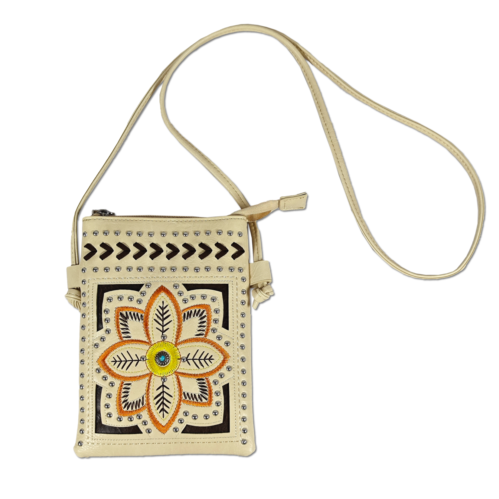 Borsa a tracolla da donna in pelle vegana. Dimensioni: 21 x 15,5