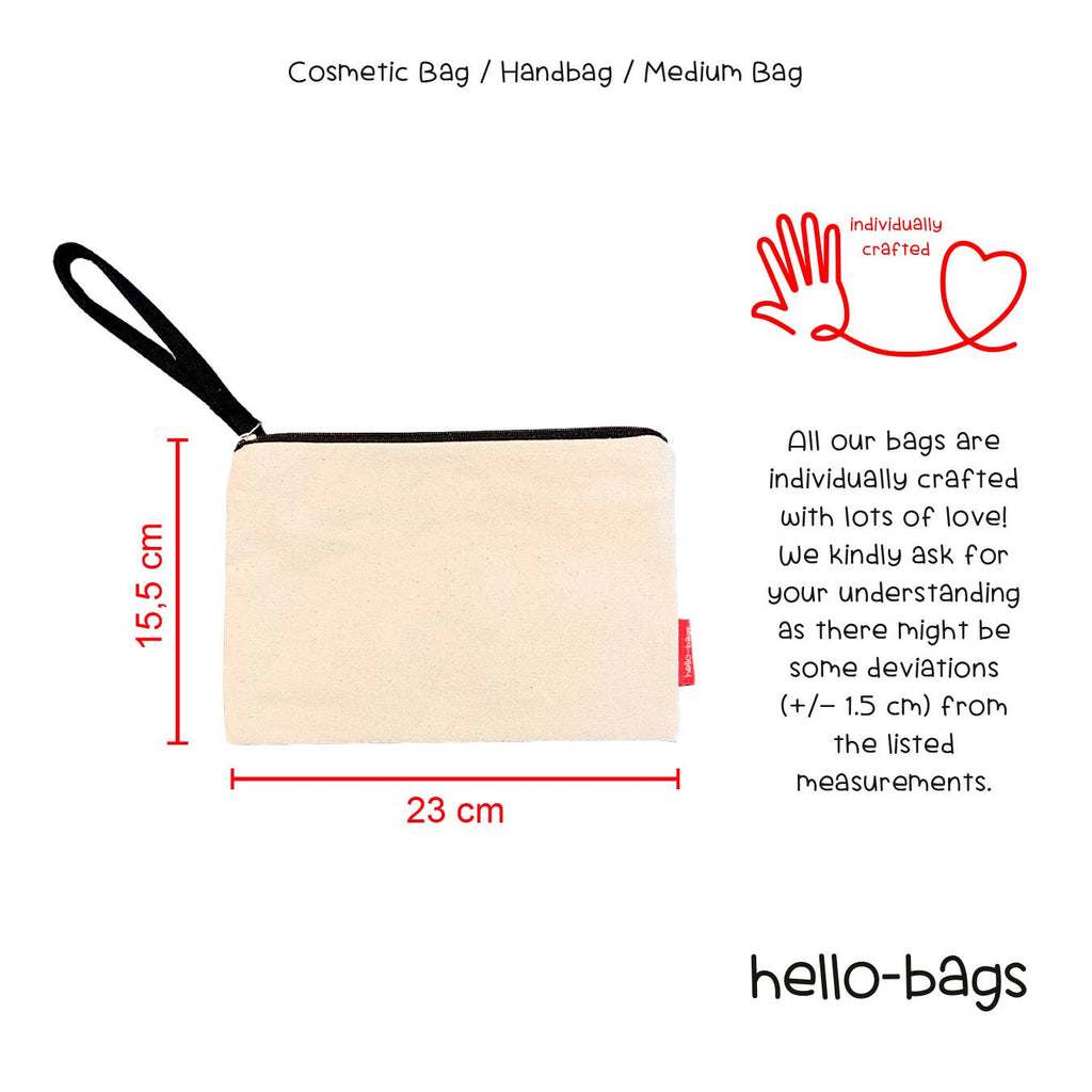 Beauty Case e Pochette Cotone «LOVE BARKS» 23 x 15,5 cm