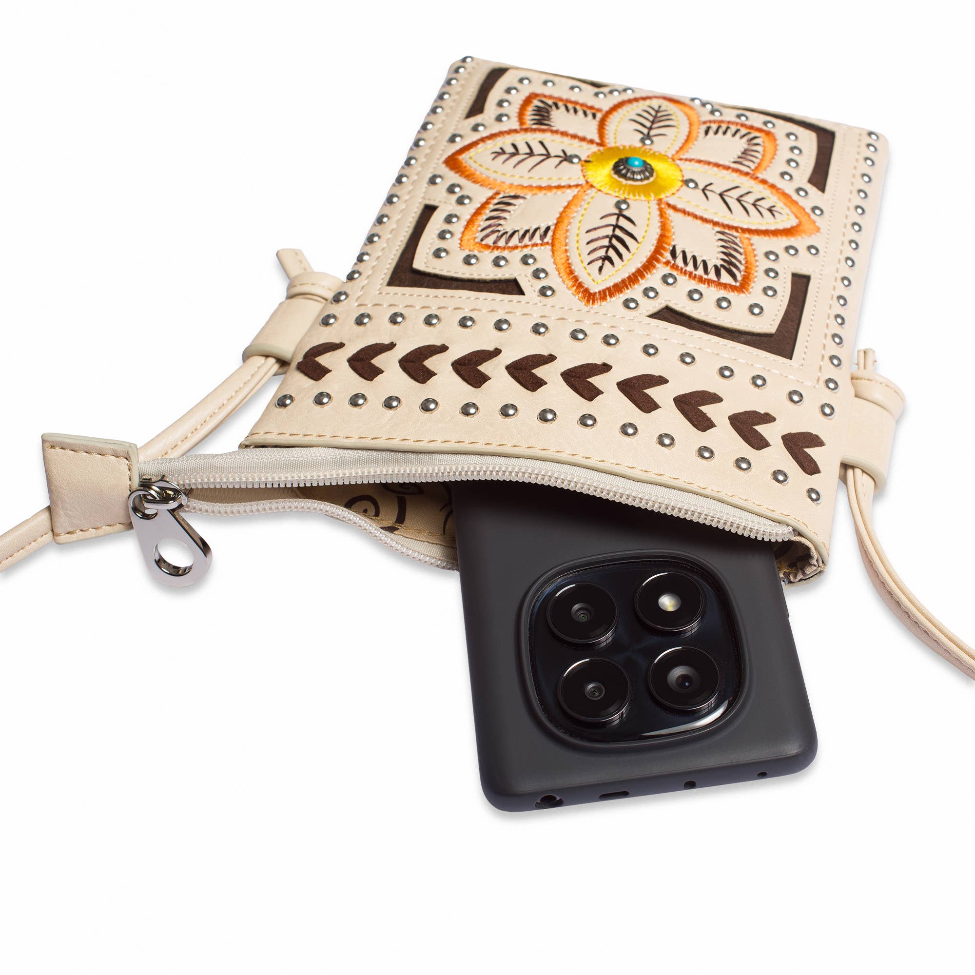 Borsa a tracolla da donna in pelle vegana. Dimensioni: 21 x 15,5